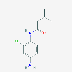 molecular formula C11H15ClN2O B1632887 N-(4-amino-2-chlorophenyl)-3-methylbutanamide CAS No. 681007-52-3