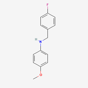 N-[(4-fluorophenyl)methyl]-4-methoxyaniline