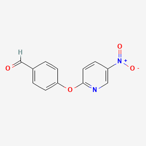 molecular formula C12H8N2O4 B1632920 4-[(5-Nitropyridin-2-yl)oxy]benzaldehyde 