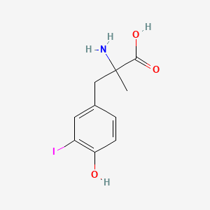 molecular formula C10H12INO3 B1632942 3-Iodo-alpha-methyltyrosine CAS No. 779-96-4