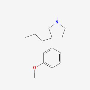 molecular formula C15H23NO B1632943 3-(3-Methoxyphenyl)-1-methyl-3-propylpyrrolidine CAS No. 1505-32-4
