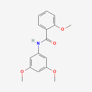 molecular formula C16H17NO4 B1632949 N-(3,5-dimethoxyphenyl)-2-methoxybenzamide 