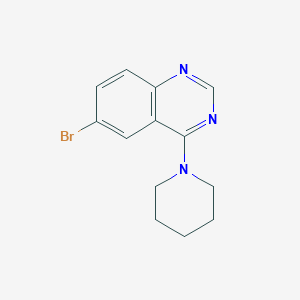 molecular formula C13H14BrN3 B1632974 6-Bromo-4-(1-piperidinyl)quinazoline 
