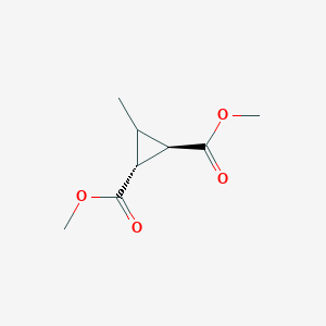 molecular formula C8H12O4 B1632980 Dimethyl(1r,2r)-3-methylcyclopropane-1,2-dicarboxylate 