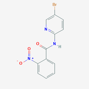 molecular formula C12H8BrN3O3 B1632990 N-(5-bromopyridin-2-yl)-2-nitrobenzamide 