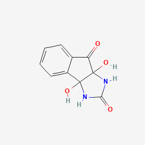 molecular formula C10H8N2O4 B1633006 3a,8a-Dihydroxy-1,3,3a,8a-tetrahydroindeno[1,2-d]imidazole-2,8-dione 