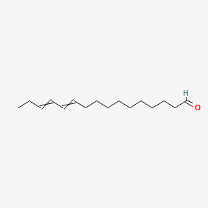 molecular formula C16H28O B1633008 11,13-Hexadecadienal, (11E,13Z)- 