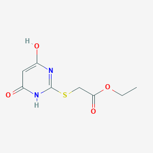 molecular formula C8H10N2O4S B1633024 Ethyl 2-((4,6-dihydroxypyrimidin-2-yl)thio)acetate 