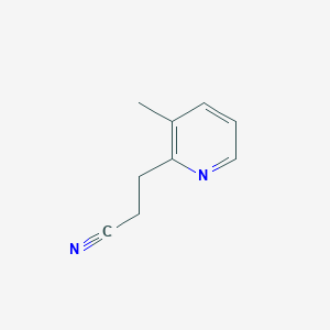 molecular formula C9H10N2 B163303 3-(3-Methylpyridin-2-yl)propanenitrile CAS No. 132554-23-5