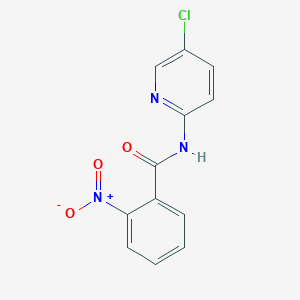 molecular formula C12H8ClN3O3 B1633032 N-(5-chloropyridin-2-yl)-2-nitrobenzamide 