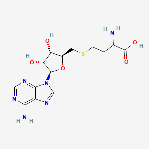 molecular formula C14H20N6O5S B1633070 2-amino-4-[[(2S,3S,4R,5R)-5-(6-aminopurin-9-yl)-3,4-dihydroxyoxolan-2-yl]methylsulfanyl]butanoic acid 