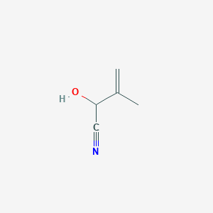 molecular formula C5H7NO B1633082 2-Hydroxy-3-methylbut-3-enenitrile CAS No. 22410-56-6