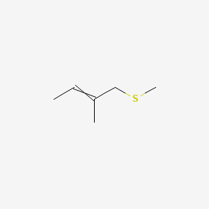 molecular formula C6H12S B1633121 2-Methyl-1-methylsulfanylbut-2-ene 