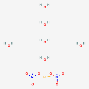 molecular formula FeH12N2O12 B1633135 Ferrous nitrate hexahydrate CAS No. 13520-68-8