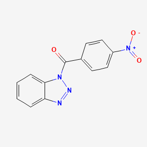 molecular formula C13H8N4O3 B1633233 Benzotriazol-1-yl-(4-nitrophenyl)methanone 