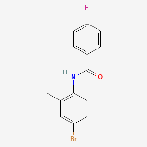 molecular formula C14H11BrFNO B1633253 N-(4-Bromo-2-methylphenyl)-4-fluorobenzamide 