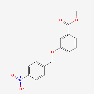 molecular formula C15H13NO5 B1633257 3-[(4-硝基苄基)氧基]苯甲酸甲酯 CAS No. 329694-38-4