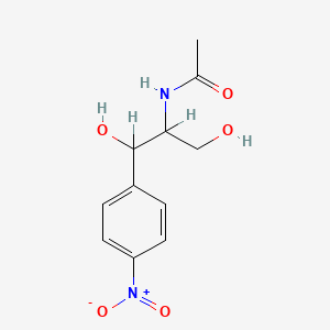 molecular formula C11H14N2O5 B1633273 n-Acetyl-p-nitrophenylserinol CAS No. 4618-99-9