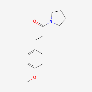 molecular formula C14H19NO2 B1633297 Pyrrolidine, 1-[3-(4-methoxyphenyl)-1-oxopropyl]- 