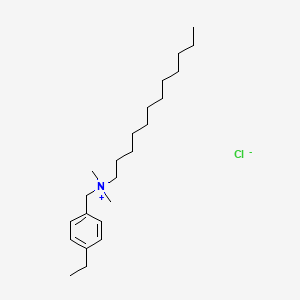 molecular formula C23H42ClN B1633337 Dodecyl(ethylbenzyl)dimethylammonium chloride CAS No. 14351-42-9