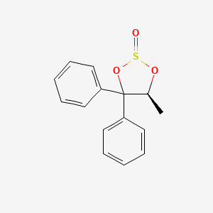 molecular formula C15H14O3S B1633370 (5S)-5-methyl-4,4-diphenyl-1,3,2-dioxathiolane 2-oxide 
