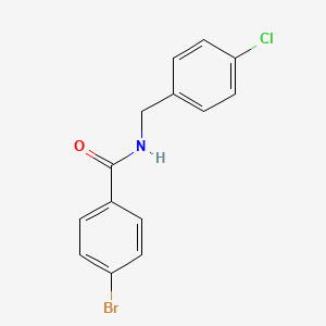 molecular formula C14H11BrClNO B1633389 4-bromo-N-(4-chlorobenzyl)benzamide 