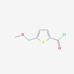 molecular formula C7H7ClO2S B163340 5-(Methoxymethyl)thiophene-2-carbonyl chloride CAS No. 135080-26-1