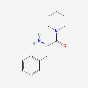molecular formula C14H20N2O B1633422 哌啶，1-(N-苯丙氨酰)- CAS No. 93865-37-3