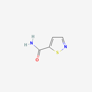 molecular formula C4H4N2OS B1633452 5-Isothiazolecarboxamide 