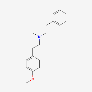 molecular formula C18H23NO B1633455 Benzeneethanamine, 4-methoxy-N-methyl-N-(2-phenylethyl)- 