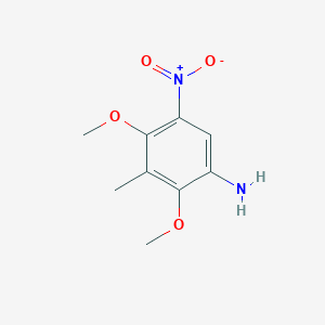 molecular formula C9H12N2O4 B1633467 2,4-Dimethoxy-3-methyl-5-nitroaniline CAS No. 704877-30-5