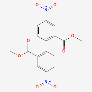molecular formula C16H12N2O8 B1633469 Methyl 2-(2-methoxycarbonyl-4-nitrophenyl)-5-nitrobenzoate CAS No. 23305-76-2