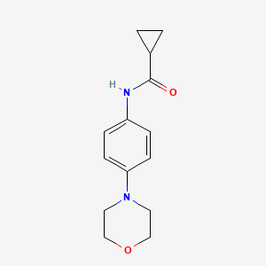 molecular formula C14H18N2O2 B1633497 N-(4-morpholin-4-ylphenyl)cyclopropanecarboxamide 