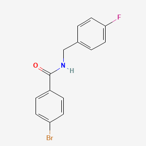 molecular formula C14H11BrFNO B1633535 4-bromo-N-(4-fluorobenzyl)benzamide 