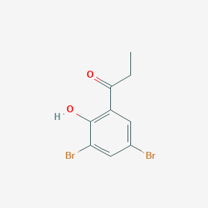 molecular formula C9H8Br2O2 B1633547 1-(3,5-Dibromo-2-hydroxyphenyl)propan-1-one 