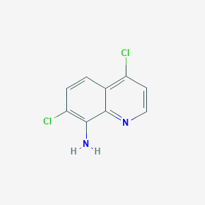 molecular formula C9H6Cl2N2 B1633550 4,7-Dichloroquinolin-8-amine 