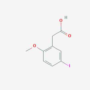 molecular formula C9H9IO3 B1633554 2-(5-Iodo-2-methoxyphenyl)acetic acid 