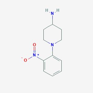 molecular formula C11H15N3O2 B1633566 1-(2-Nitrophenyl)piperidin-4-amine CAS No. 57718-44-2