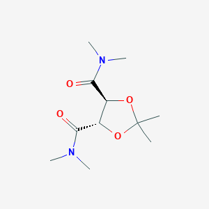 molecular formula C11H20N2O4 B1633585 (4S,5S)-4-N,4-N,5-N,5-N,2,2-hexamethyl-1,3-dioxolane-4,5-dicarboxamide 