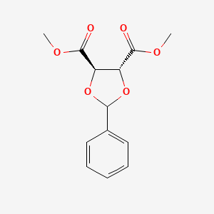 molecular formula C13H14O6 B1633588 Dimethyl (4R,5R)-2-phenyl-1,3-dioxolane-4,5-dicarboxylate 