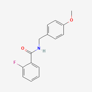 molecular formula C15H14FNO2 B1633598 2-fluoro-N-(4-methoxybenzyl)benzamide 