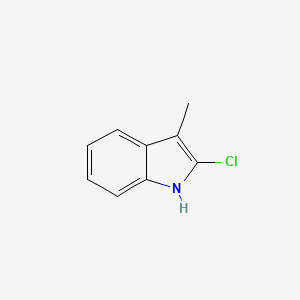 molecular formula C9H8ClN B1633631 2-Chloro-3-methyl-1H-indole 