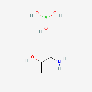 molecular formula C3H12BNO4 B1633635 (2-Hydroxypropyl)ammonium dihydrogen orthoborate CAS No. 26038-90-4