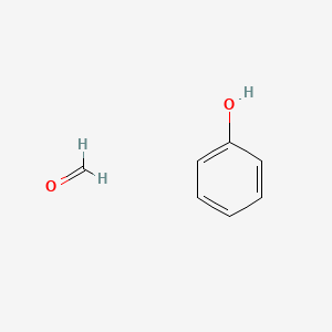 molecular formula C7H8O2 B1633637 Formaldehyde, polymers with isobutylenated phenol CAS No. 68130-83-6