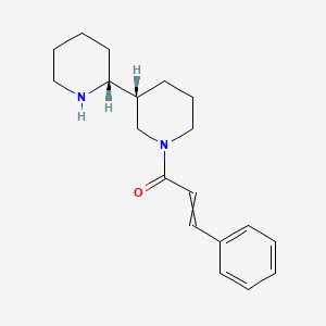 3-Phenyl-1-[(3R)-3-[(2R)-piperidin-2-yl]piperidin-1-yl]prop-2-en-1-one