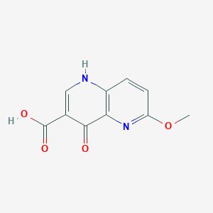 molecular formula C10H8N2O4 B1633653 3-Carboxy-4-hydroxy-6-methoxy-1,5-naphthyridine 
