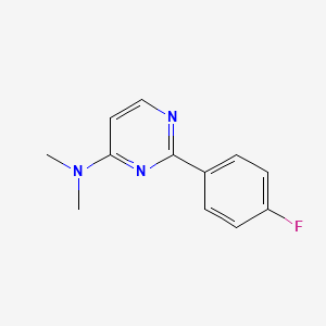 molecular formula C12H12FN3 B1633657 4-Dimethylamino-2-(4-fluorophenyl)pyrimidine 