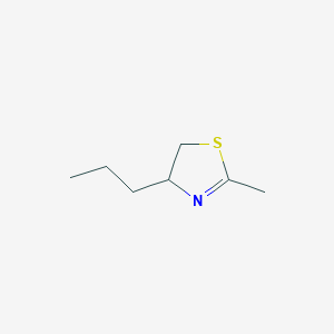 molecular formula C7H13NS B1633660 2-Methyl-4-propyl-4,5-dihydro-thiazole 