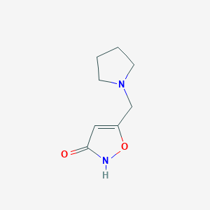 molecular formula C8H12N2O2 B1633670 3-Hydroxy-5-(N-pyrrolidinomethyl)isoxazole 