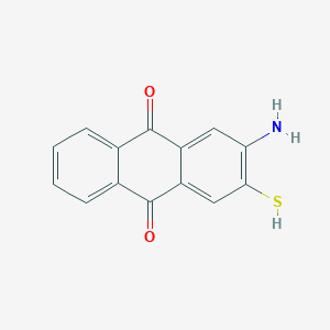molecular formula C14H9NO2S B1633680 2-Amino-3-sulfanylanthracene-9,10-dione 